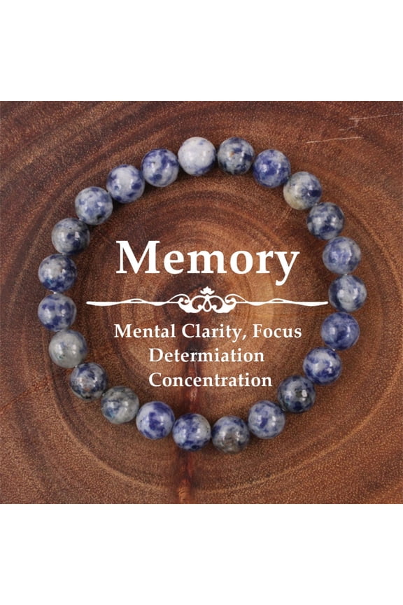 Healing Bracelet for Women & Men, Natural Stone Stretch Bracelet for Stress Relief & Anxiety, Handmade Yoga Energy Jewelry with Semi-Precious Gemstones, Unisex Gift for Teens & Adults