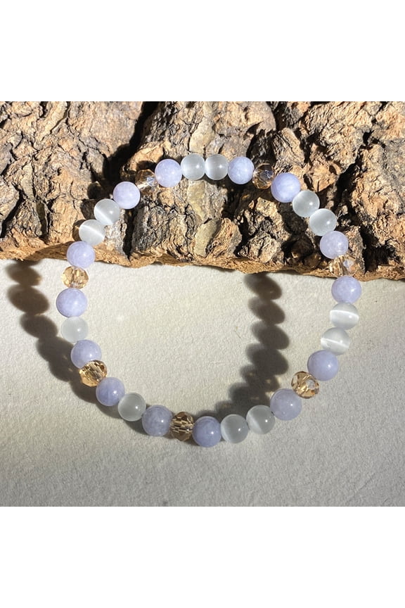 Healing Bracelet for Women with Natural Gemstones, Anxiety Relief and Meditation Stone Bead Bracelet, Spiritual Balance Protection Bracelet, Christmas and Holiday Gift for Women
