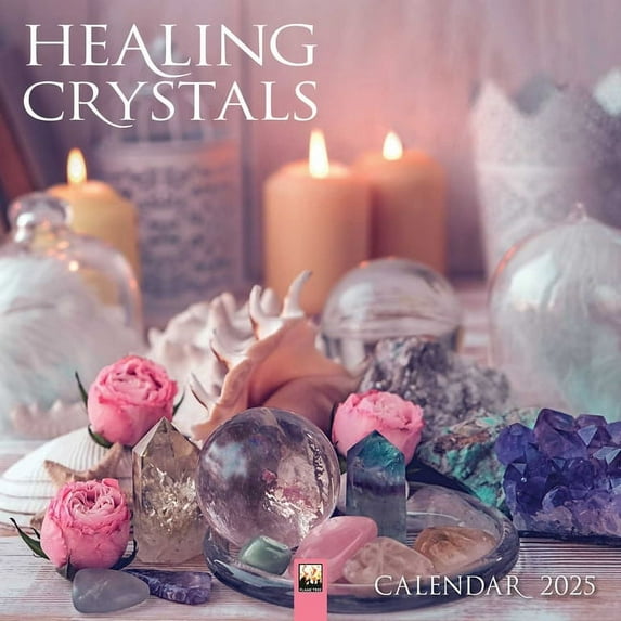 Healing Crystals Wall Calendar 2025 (Art Calendar), (Paperback)