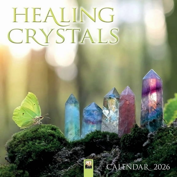 Healing Crystals Wall Calendar 2026 (Art Calendar), (Paperback)