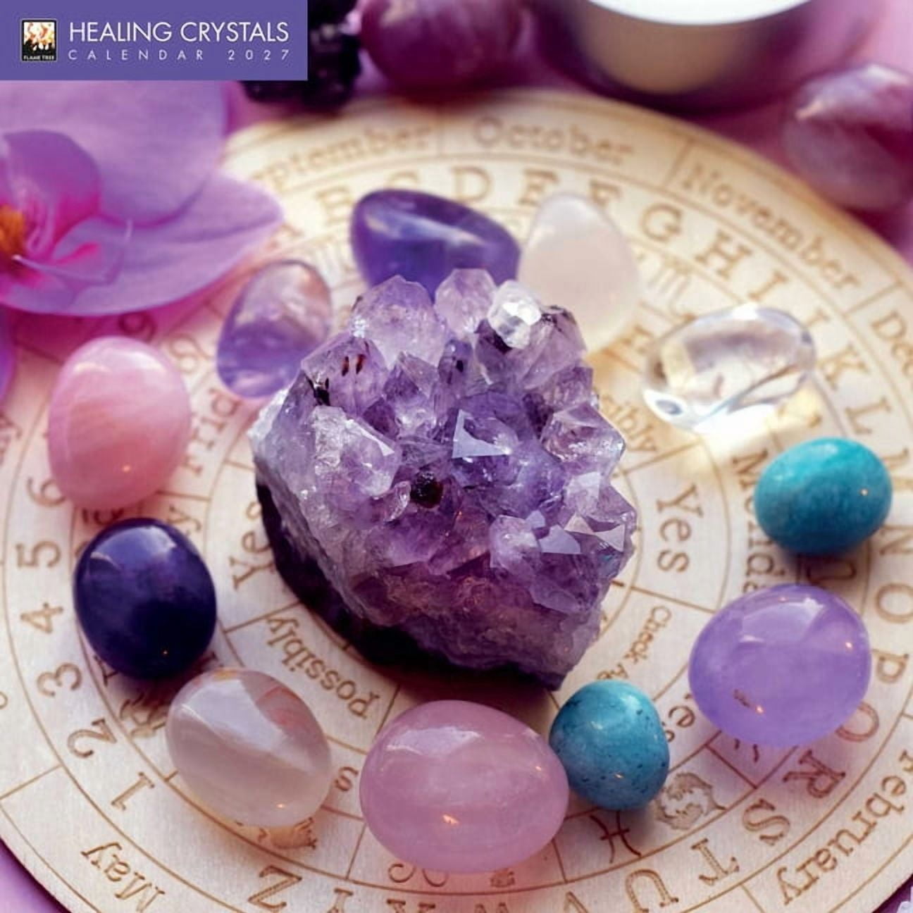 Healing Crystals Wall Calendar 2027 (Art Calendar), (Paperback)
