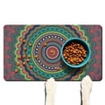 thumbnail image 1 of Healing Energy Dog Food Mat - Ornamental Mandala Pattern, Multi-Layer Sponge Core, Quick-Dry Washable Surface, 1 of 3