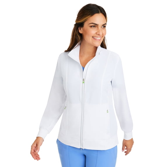 Healing Hands HH360 Women's Carly Jacket 's Two Pocket Scrub Jacket - Large,White