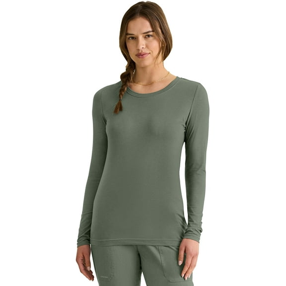 Healing Hands Women's Underscrub Soft Knit Melissa Longsleeve Scrub Tee with Breathable & Easy Care Fabric 5047