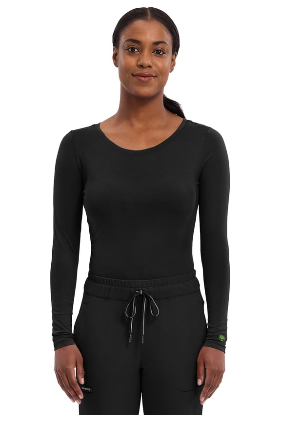 Women's Underscrub Soft Knit Melissa Longsleeve Scrub Tee with Breathable & Easy Care Fabric 5047