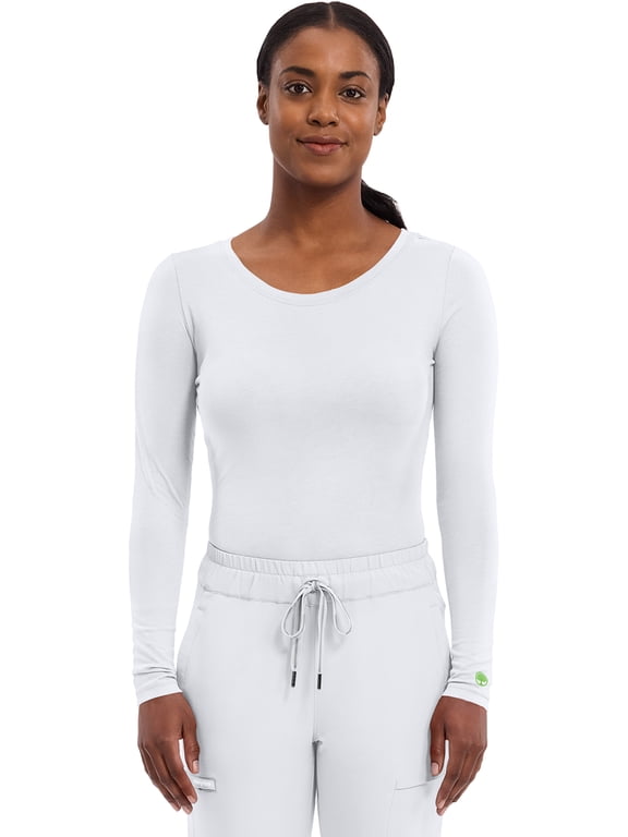 Women's Underscrub Soft Knit Melissa Longsleeve Scrub Tee with Breathable & Easy Care Fabric 5047