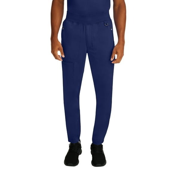 Healing Hands Men's Scrub Jogger Pants Dante with 4 Pockets, 2-Way Stretch, and Durable Fabric 9301, Navy,MT