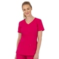 thumbnail image 1 of Healing Hands Purple Label 2245 Scrub Tops for Women 2 Pocket V-Neck Juliet Caapi L, 1 of 2