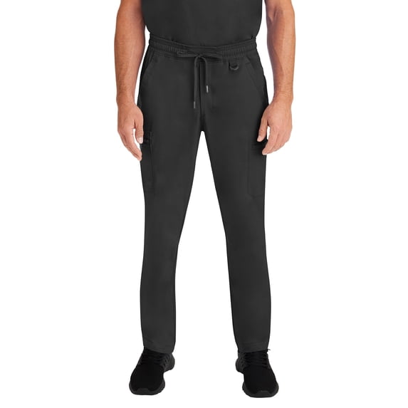 Healing Hands Scrub Pants for men Daniel Utility Bottoms with 6 Pockets, 2-Way Stretch and Durable Fabric Plus Size 9300, Black ,2XL