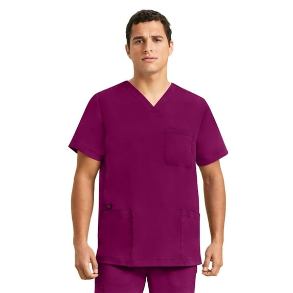 Healing Hands Purple Label - Men's Jake Top 's Three Pocket V-Neck Scrub Top