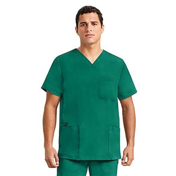 Healing Hands Purple Label - Men's Jake Top 's Three Pocket V-Neck Scrub Top