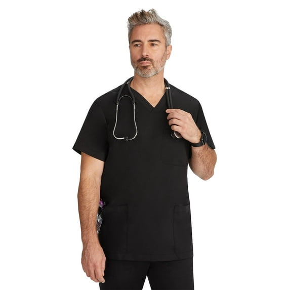 Healing Hands Purple Label - Men's Jake Top 's Three Pocket V-Neck Scrub Top