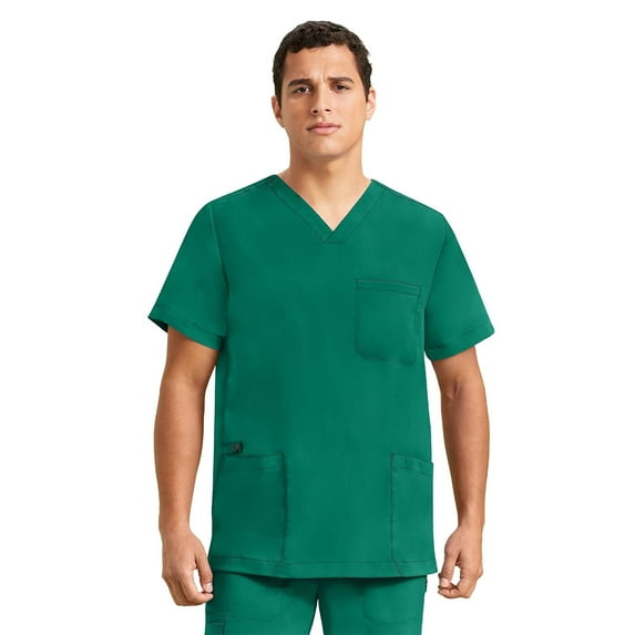 Healing Hands Purple Label - Men's Jake Top 's Three Pocket V-Neck Scrub Top