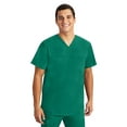 thumbnail image 1 of Healing Hands Purple Label - Men's Justin Top 's One Pocket V-Neck Scrub Top - Medium,Hunter, 1 of 7