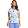 thumbnail image 1 of Healing Hands Purple Label Scrubs Top For Women Amanda Print 2266, 1 of 7