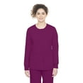 thumbnail image 1 of Purple Label Classic Fit by Healing Hands Women's Daisy Snap Warm Up Solid Scrub Jacket, 1 of 12