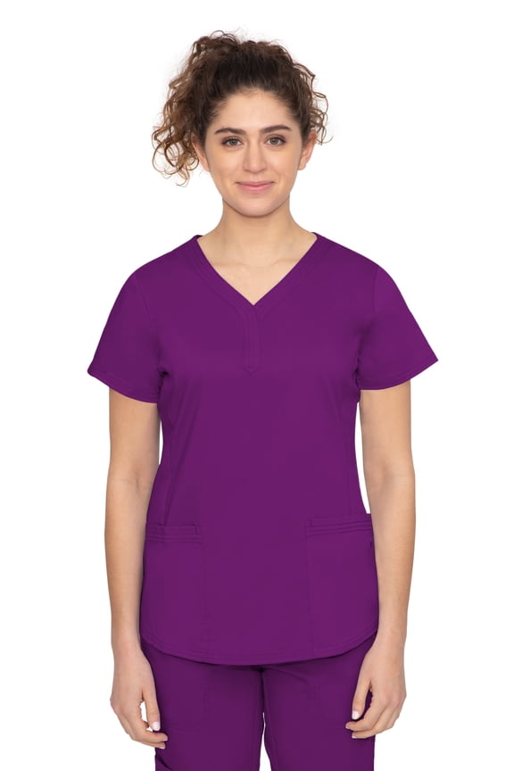 Purple Label Women's Jane 2-Pocket Scrub Top
