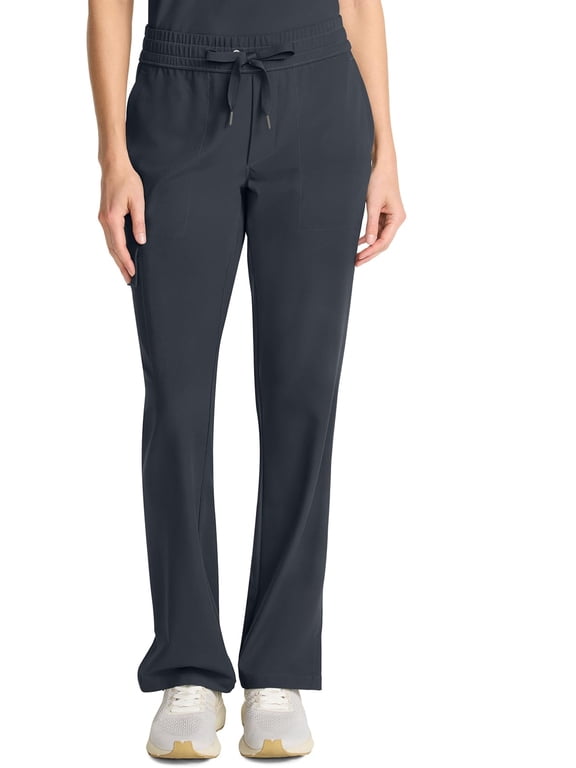 Quest Scrub Pants for Women Straight Leg Drawstring Pewter 3XL