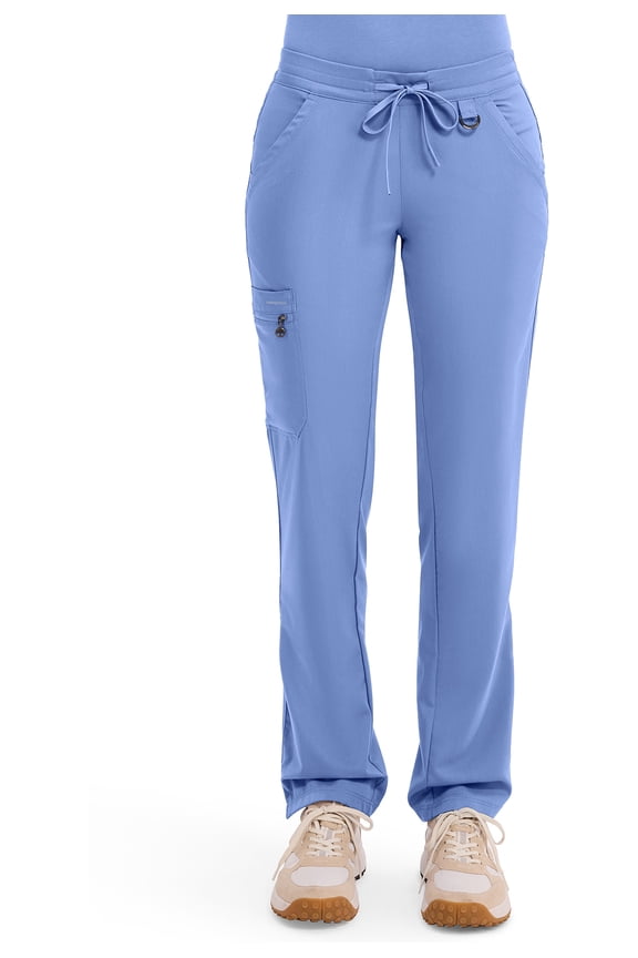 Scrub Pants for Women Tamara Pant with 6 Pockets, Reversible Drawstring, and 2-Way Stretch Fabric 9181, XXS, Ceil