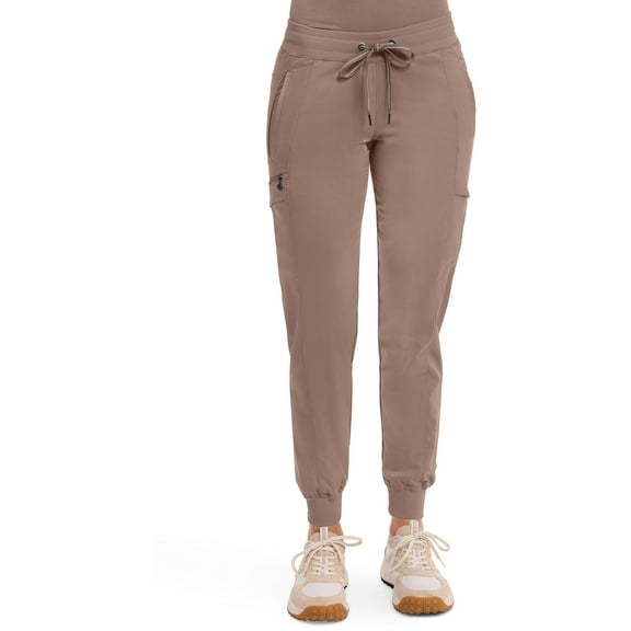 Healing Hands Women's Jogger Scrub Pant 7 Pockets Elastic Drawstring, with Moisture Wicking & 2-Way Stretch Technology Plus S