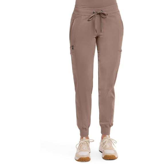 Healing Hands Women's Jogger Scrub Pant 7 Pockets Elastic Drawstring, with Moisture Wicking & 2-Way Stretch Technology Plus S