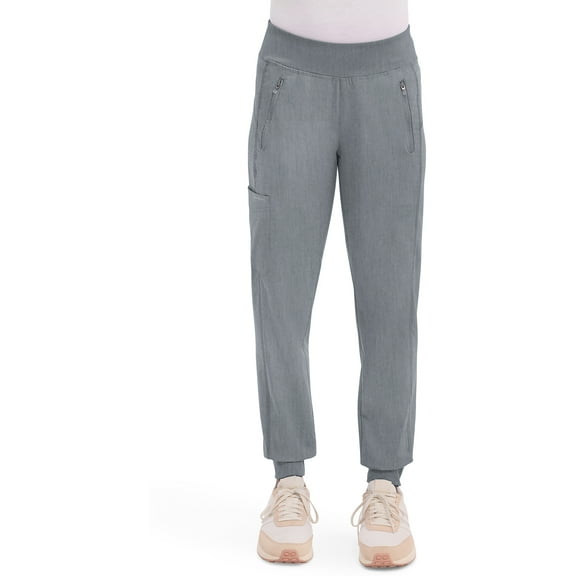 Healing Hands Women's Scrub Jogger Pant Tara with 6 Pockets, Durable, 2-Way Stretch and Easy Care Fabric Plus Size - 9233, 3XL, Heather Grey