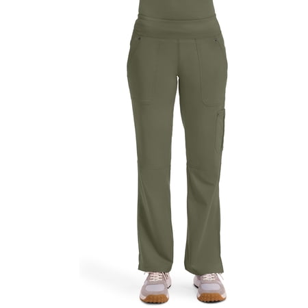 Healing Hands Women's Scrub Pant Tori Cargo Bottoms with 5 Pockets and 2-Way Stretch Fabric Plus Size 9133, 5XL, Olive