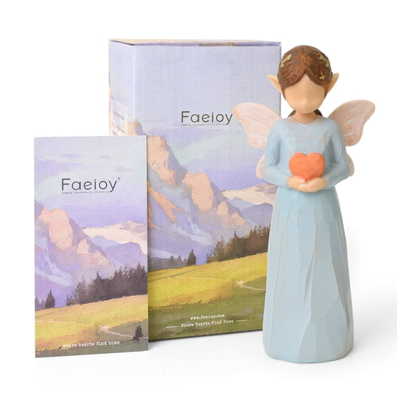 Healing Heart Fairy Figurine – Hand-Painted Symbol of Love, Hope & Emotional Comfort