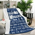 thumbnail image 1 of Healing Hug Blanket 60"x50" - Inspirational Comfort Gift for Men, Chemo Patients, Surgery Recovery, Cancer Get Well Present, Soft Blue Throw, 1 of 5