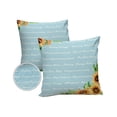 thumbnail image 1 of Healing Inspiration Quotes with Yellow Sunflowers Outdoor Pillow Covers Set of 2, Decorative Waterproof Throw Pillow Case, Blue Cotton Linen Soft Cozy Cushion Pillowcases, 1 of 6