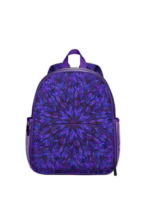 Healing Mandala Students Backpack - Spiritual Energy and Emotional Zen Design with Dreamy Floral Indian Ornament, Durable Lightweight School Bag for Students