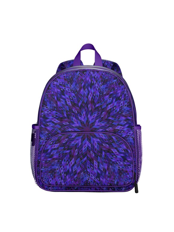 Students Backpack - Spiritual Energy and Emotional Zen Design with Dreamy Floral Indian Ornament, Durable Lightweight School Bag for Students