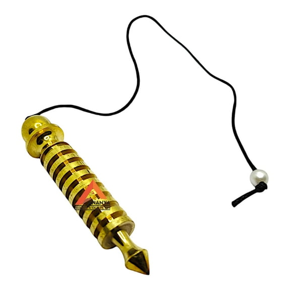 Healing Metal Pendulum for Divination 9 Iris Golden Metaphysical Reiki Pendulum