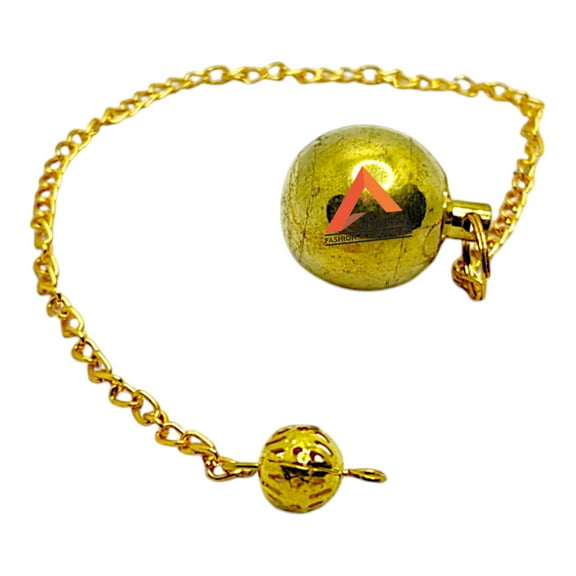 Healing Metal Pendulum for Divination Small Opanable Golden Metaphysical Reiki Pendulum