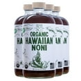 thumbnail image 1 of Healing Noni - Organic Hawaiian Noni Juice - 4 Pack of 32oz Glass Bottles, 1 of 6