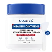 OUKEYA Deep Hydrating Skin Balm, Rich Moisturizing Cream for Dry Cracked Hands Feet & Rough Dry Skin, 11oz