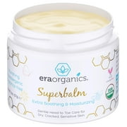 Era Organics Healing Ointment for Babies - USDA Certified Organic Natural Gentle Moisturizer for Sensitive Skin Prone To Baby Eczema, Cradle Cap, Rashes, Hives & More Super Balm 2 Ounce