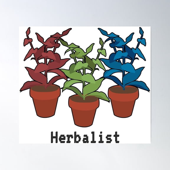 Healing Plants Poster Wall Art, Modern Wall Decor For Living Room Bedroom, 24x24 UNFRAMED