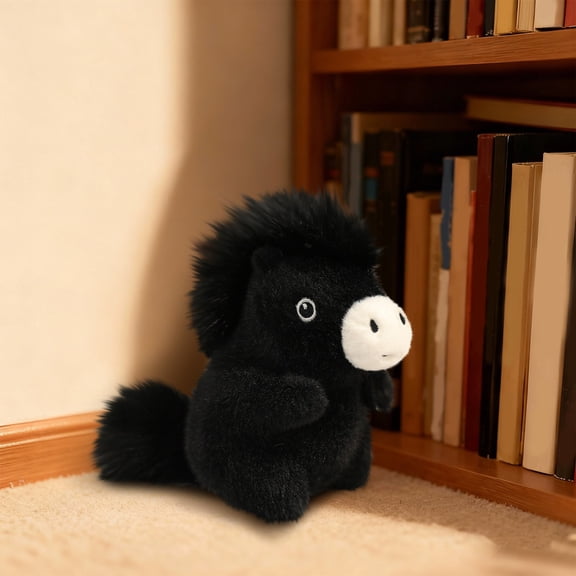 Healing Pony Plush, Cute Cotton Desktop Ornament for Stress Relief, Positive Vibes, Gift for Kids & Adults, Valentine’s & Home Office Décor