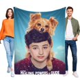 thumbnail image 1 of Healing Powers of Dude-Pilling Flannel Blanket Soft Lightweight Plush Fuzzy Cozy Luxury Blanket for Home and Kitchen Use – Perfect for Kids and Adults.40"*60"(100cm*150cm), 1 of 6