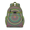 thumbnail image 1 of Healing Psychedelic Style Student Backpack Adjustable Padded Straps Chest Strap Large Capacity Durable Backpack For Daily Use, 1 of 6