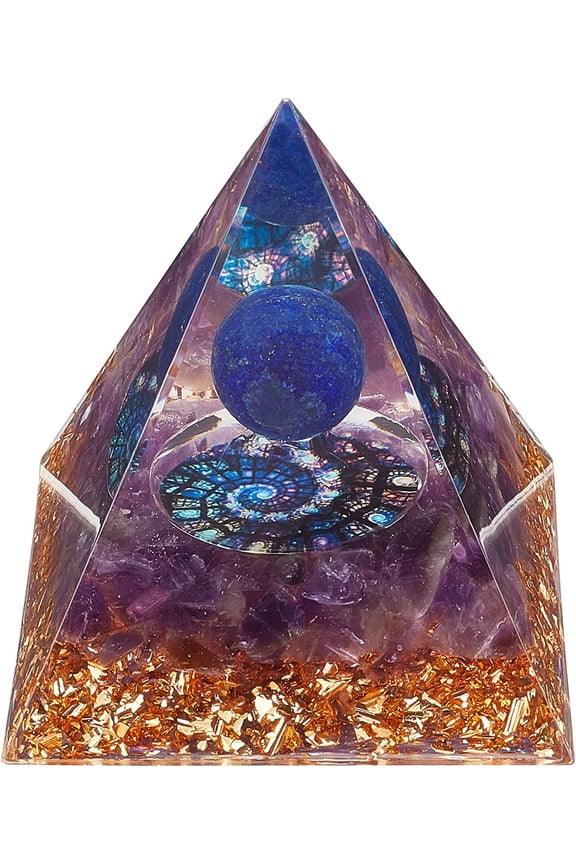 Healing Pyramid Lazuli Stone Energy Orgone Pyramid Crystals