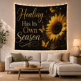 thumbnail image 1 of Healing Its Own With Season, Inspirational Illustration for Quote Lovers, Typography Wall Art, Valentine's Day Gift, Tapestry Wall Hanging for Bedroom and Living Room, 1 of 7