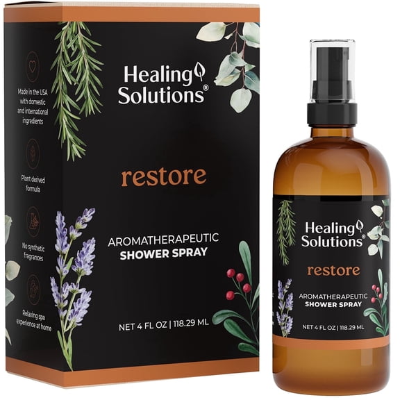 Healing Solutions - Shower Spray - 4oz - Restore Blend (Deep Muscle)