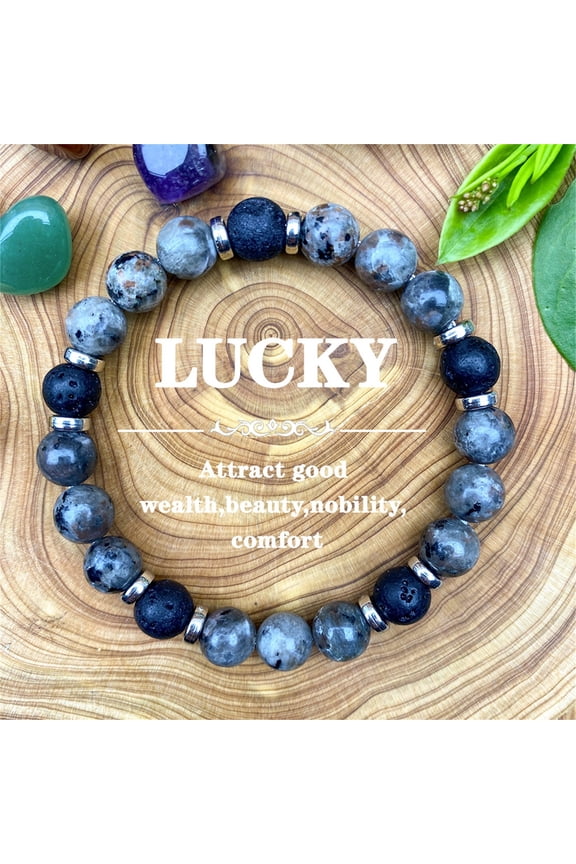 Healing Stone Bracelet for Women, Natural Gemstone Balance & Protection Bracelet - Spiritual Bead Anxiety Relief Jewelry with Meaning Card for Birthday Christmas Gifts