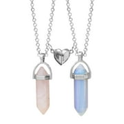 MIRACLE Healing Stone Necklaces for Women Wrapped Natural Quartz Healing Crystal Necklace Crystals Jewelry for Women and Men Girls Boys 4