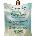 thumbnail image 1 of Healing Throw Blanket Christian Gift with Inspirational Bible Verse Prayers Blanket, Religious Spiritual Gifts Sympathy Compassion Get Well Blankets for Women Men Gift - Blue Sky 50x60, 1 of 6
