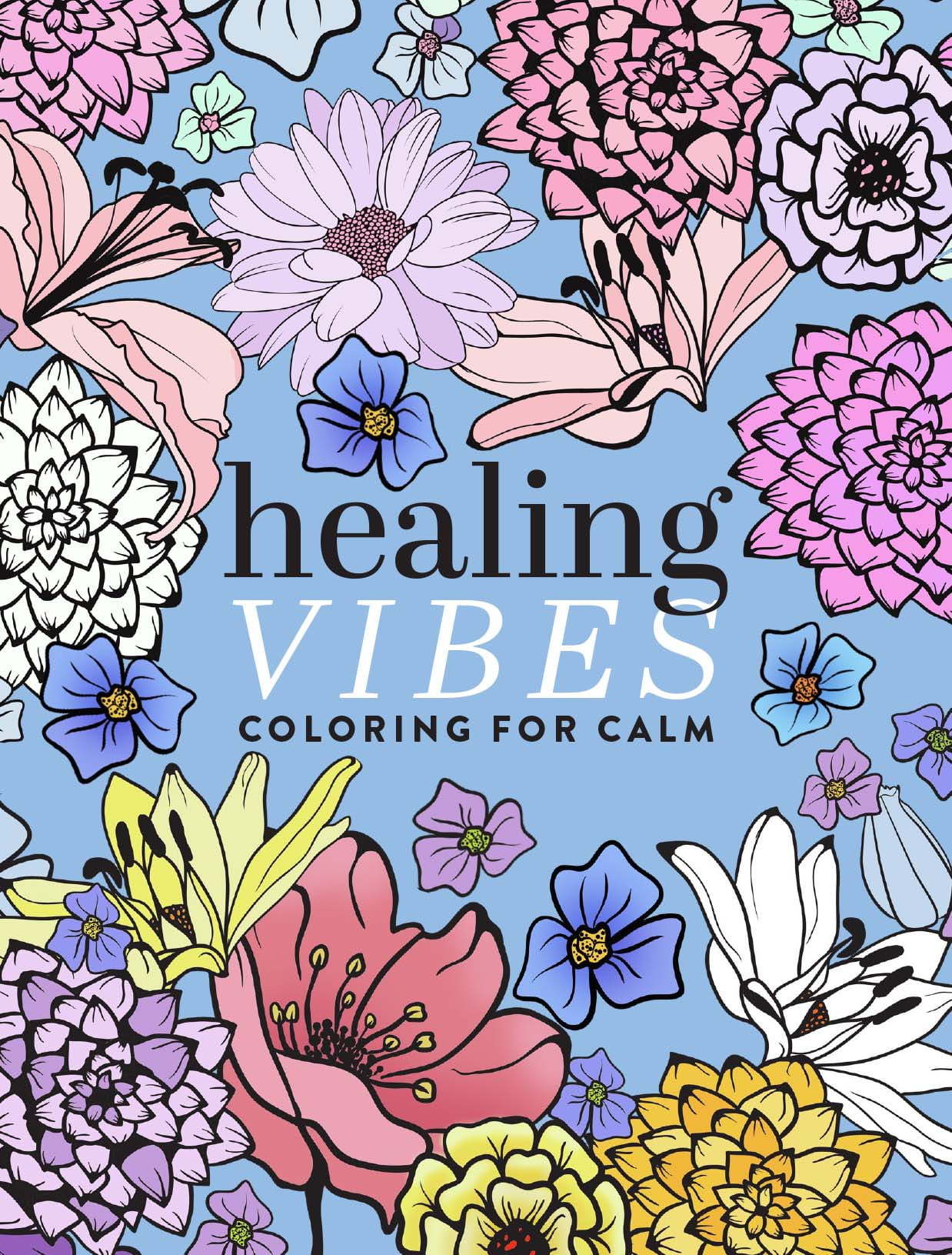 Dover Dover Publications: Healing Vibes: Coloring for Calm, 128 pages (Paperback)