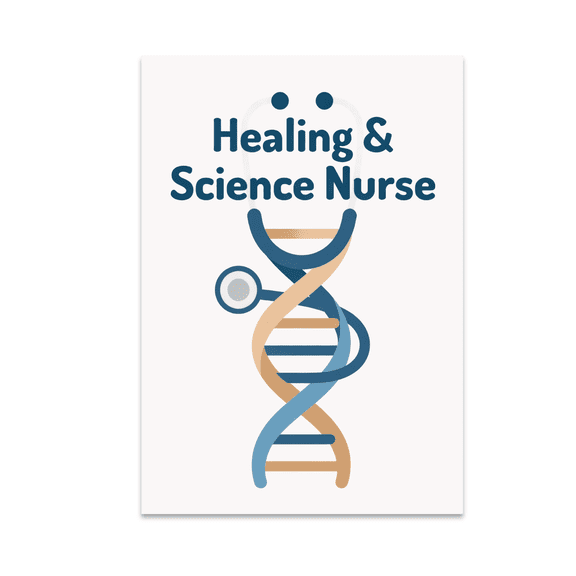Healing and Science Nurse Wall Art - Healthcare Professional - 13x19 Poster Print