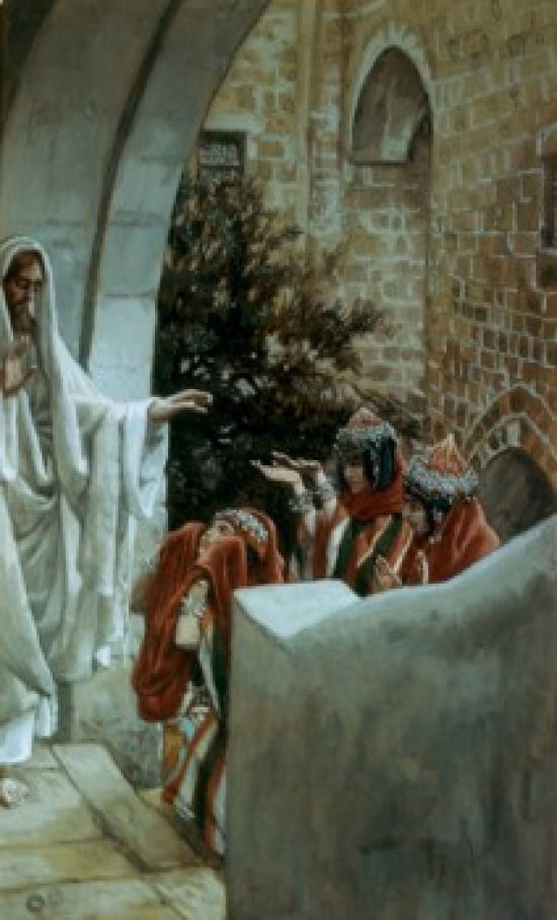 Healing of the Canaanites Daughter James Tissot (1836-1902 French) Canvas Art - James Tissot (18 x 24)